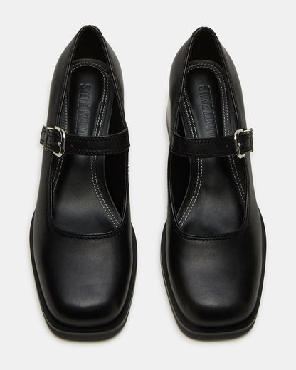 LISBON BLACK LEATHER
