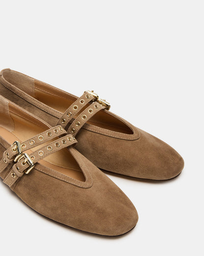 LYDIA TAUPE SUEDE