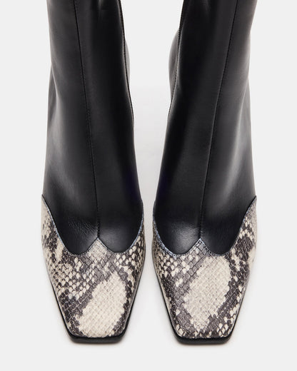 LYLE BLACK LEATHER WITH SNAKE