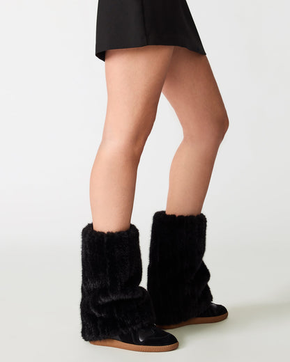 MAVIS FAUX FUR WHITE SUEDE