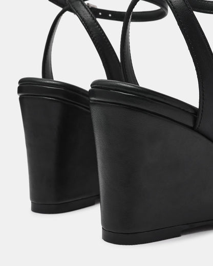 MYKA BLACK LEATHER