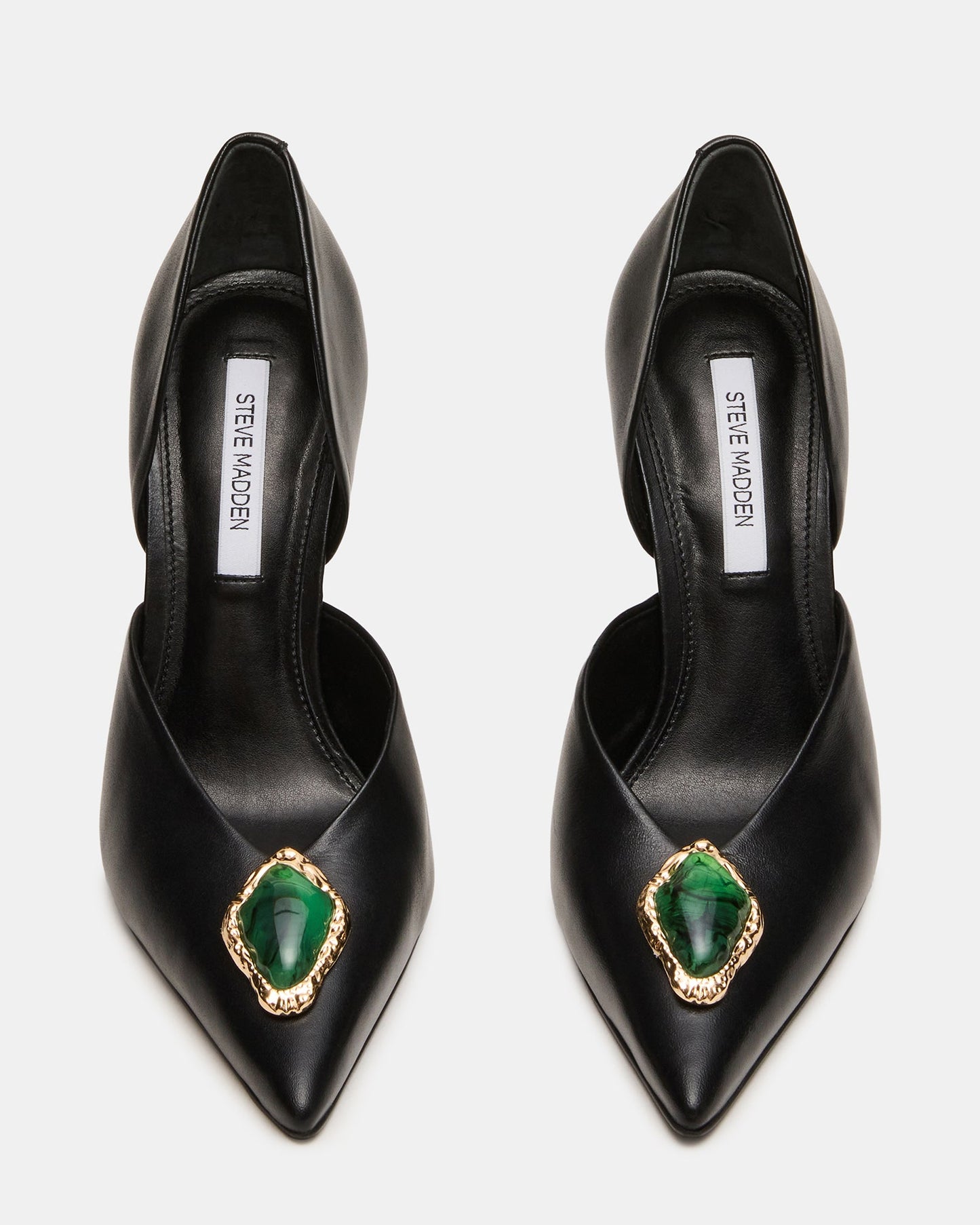 NYSA STONE BLACK LEATHER