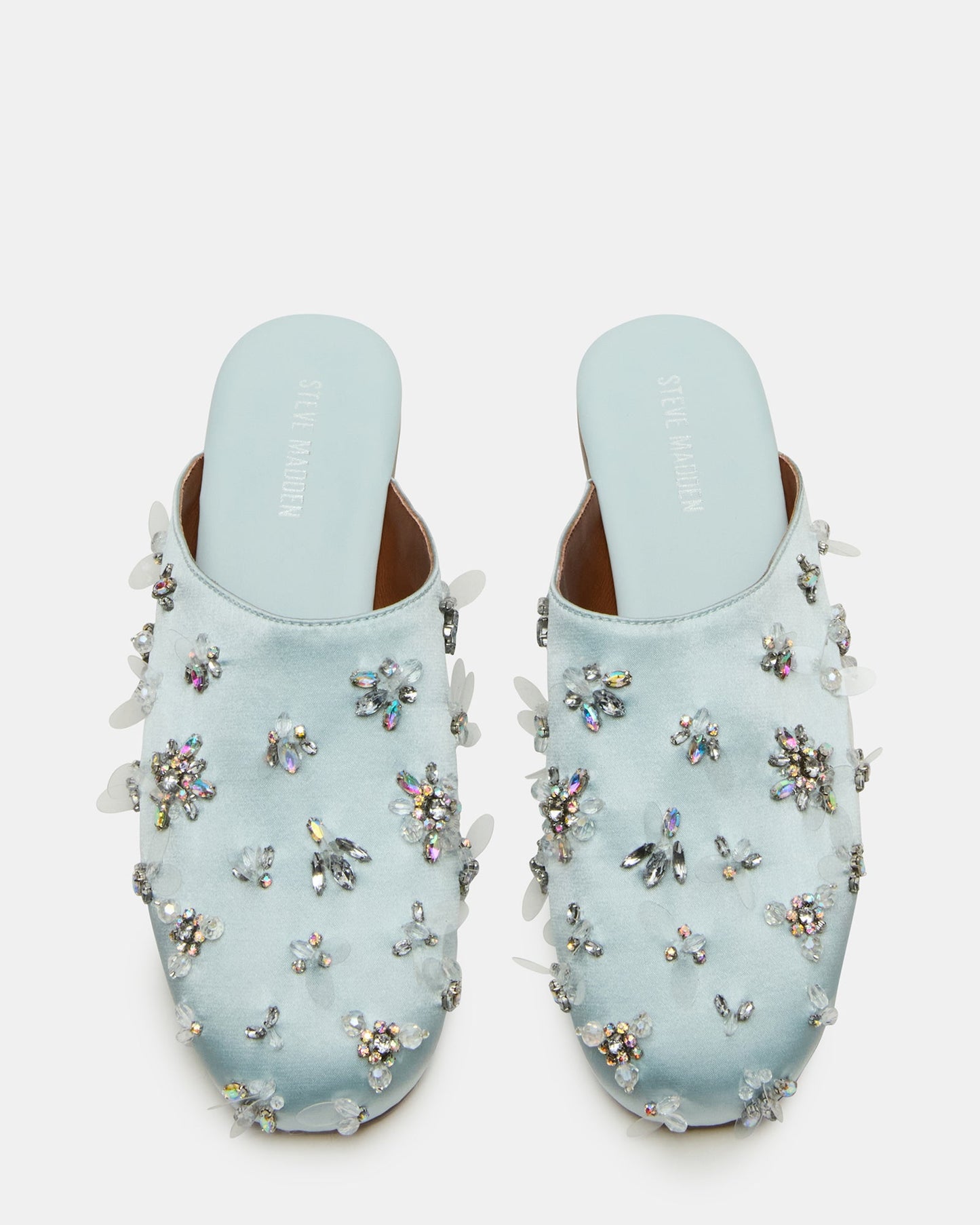 PEARSON BLUE SATIN RHINESTONES