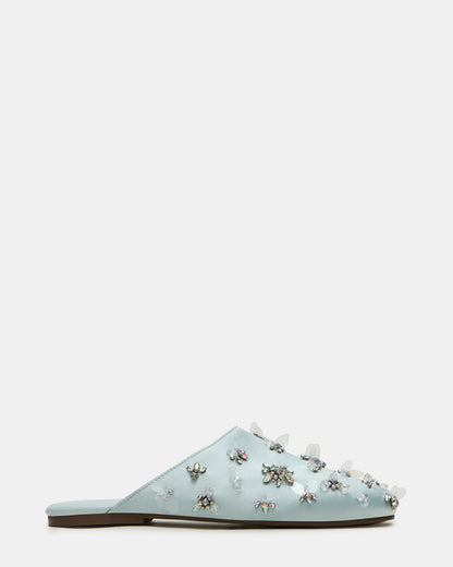 PEARSON BLUE SATIN RHINESTONES