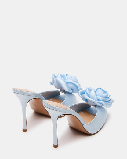 PRIYA FLOWER BLUE SATIN