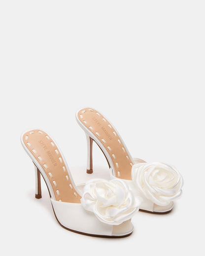 PRIYA FLOWER IVORY SATIN
