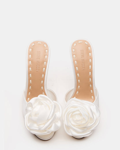 PRIYA FLOWER IVORY SATIN