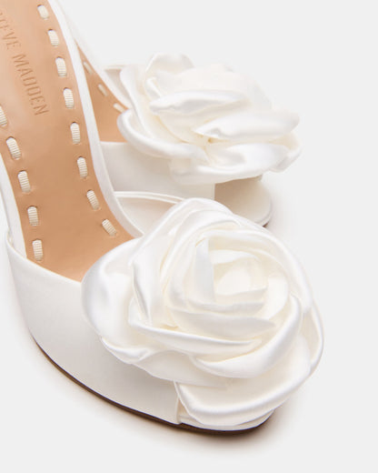 PRIYA FLOWER IVORY SATIN