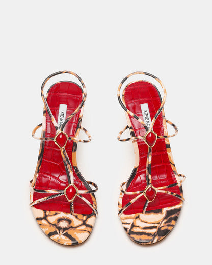 RAMOS STONE RED/BROWN PRINT