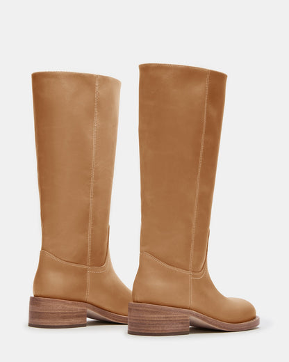 RIGGS BANANA LEATHER WIDE CALF