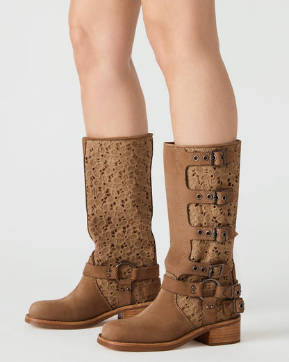 ROCKY FLORAL TAN NUBUCK