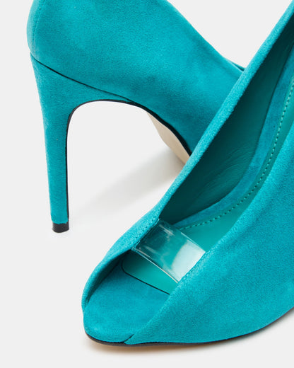 SANTINO TEAL SUEDE