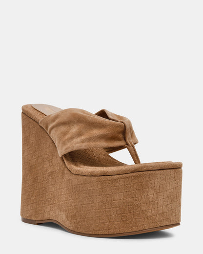 SAUCY TAUPE SUEDE