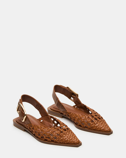 SHAY WOVEN COGNAC