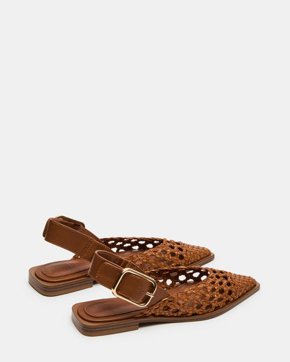 SHAY WOVEN COGNAC