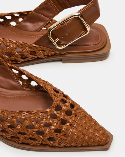 SHAY WOVEN COGNAC