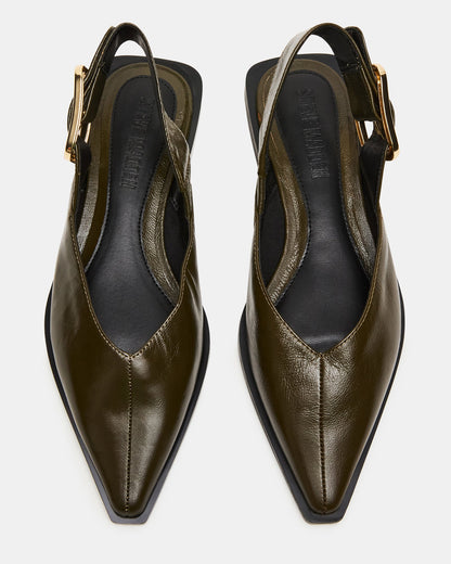 SHAY OLIVE LEATHER