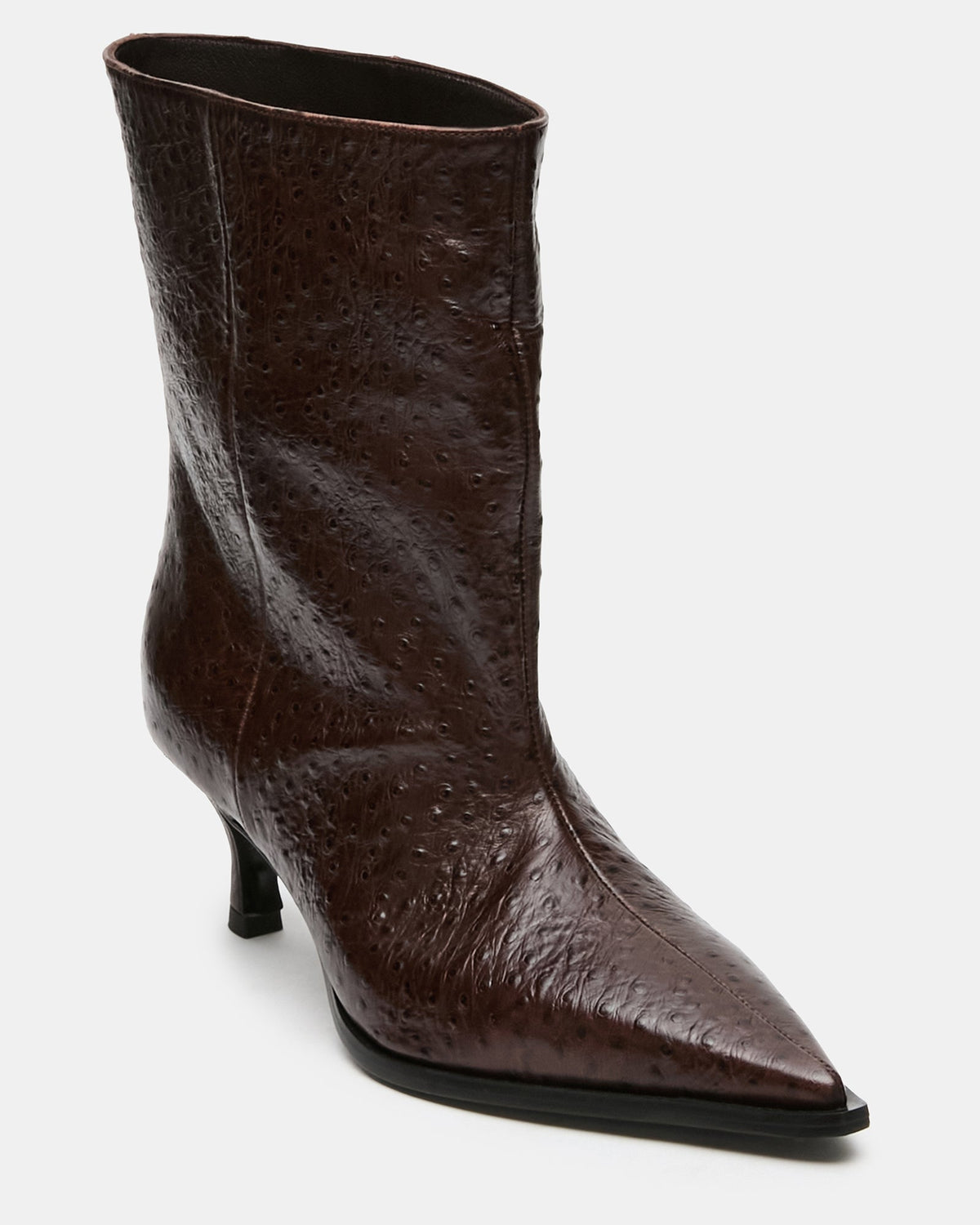 STARLA OSTRICH BROWN LEATHER