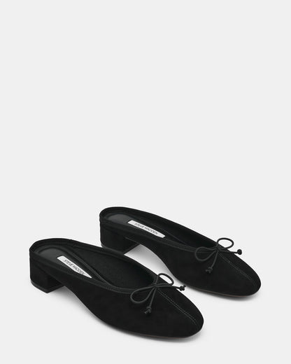 STEFFI MULE BLACK SUEDE