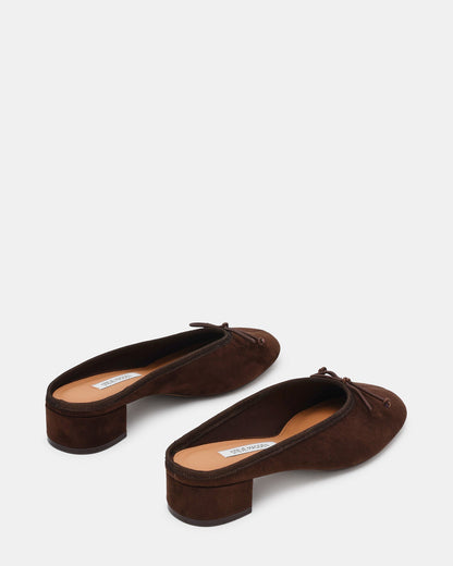 STEFFI MULE BROWN SUEDE