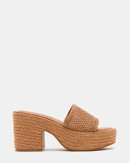 TRIPPY COGNAC RAFFIA