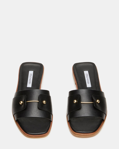 HASTEN BLACK LEATHER