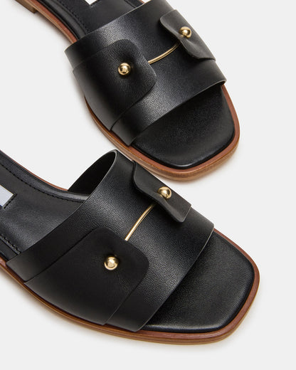 HASTEN BLACK LEATHER