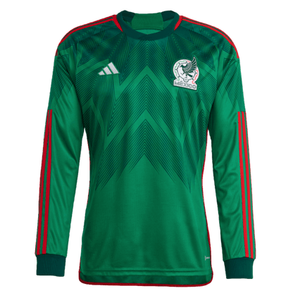 Adidas Men's Mexico 2022 World Cup Long Sleeve Home Jersey