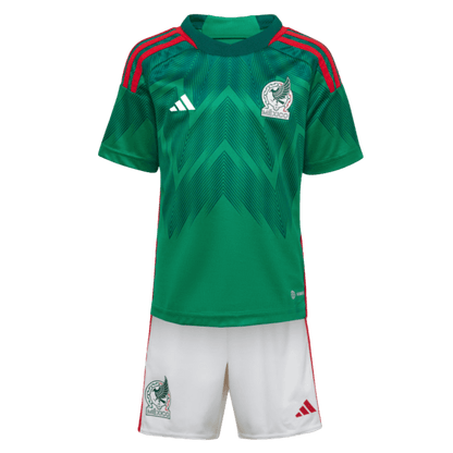 Adidas Mexico 2022 Little Kids Home Mini Kit
