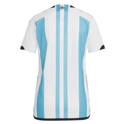 Adidas Argentina 2022 Womens 3-Star Winners Home Jersey