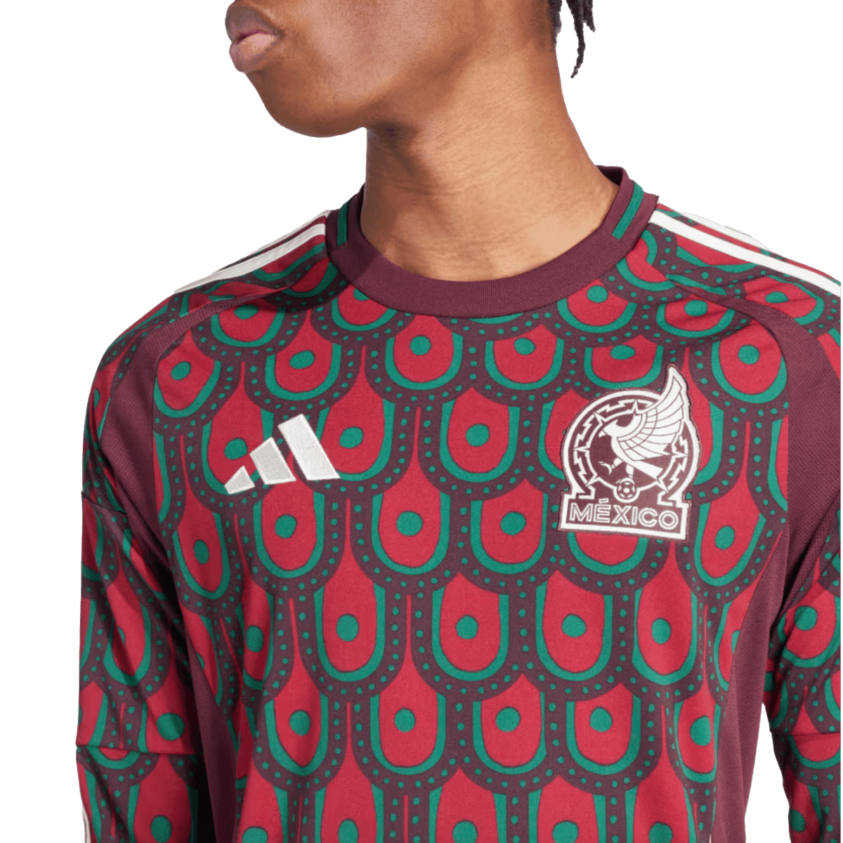 Adidas Mexico 2024 Long Sleeve Home Jersey