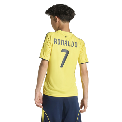 Adidas Al Nassr FC 25/26 Ronaldo Youth Home Jersey