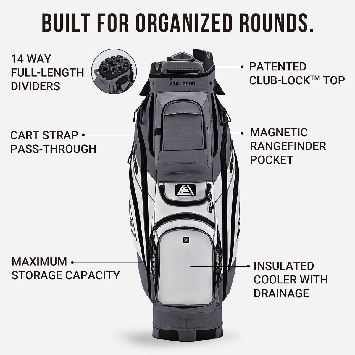 T-LOCK 4.0 Cart Bag / FogGrey