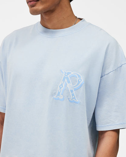 Represent Western Initial T-Shirt in Mountain Bluebird
