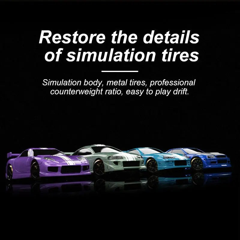 Turbo Racing 1:76 C61 C62 C63 Mini Drift RC Car Upgraded Version With Gyro Full Proportional RC RTR