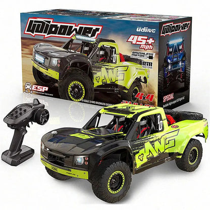UDIRC 1002 1002SE RC Car 1/10 2.4G 4WD 60km/h Brushless Short Course Truck LED Light Gyro All Terrain Desert Off Road Truck
