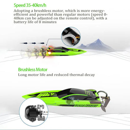 UDIRC UDI 018 918 Brushless High-Speed SpeedBoat 58CM Full Scale Control Water-Cooled System Large RC Boat
