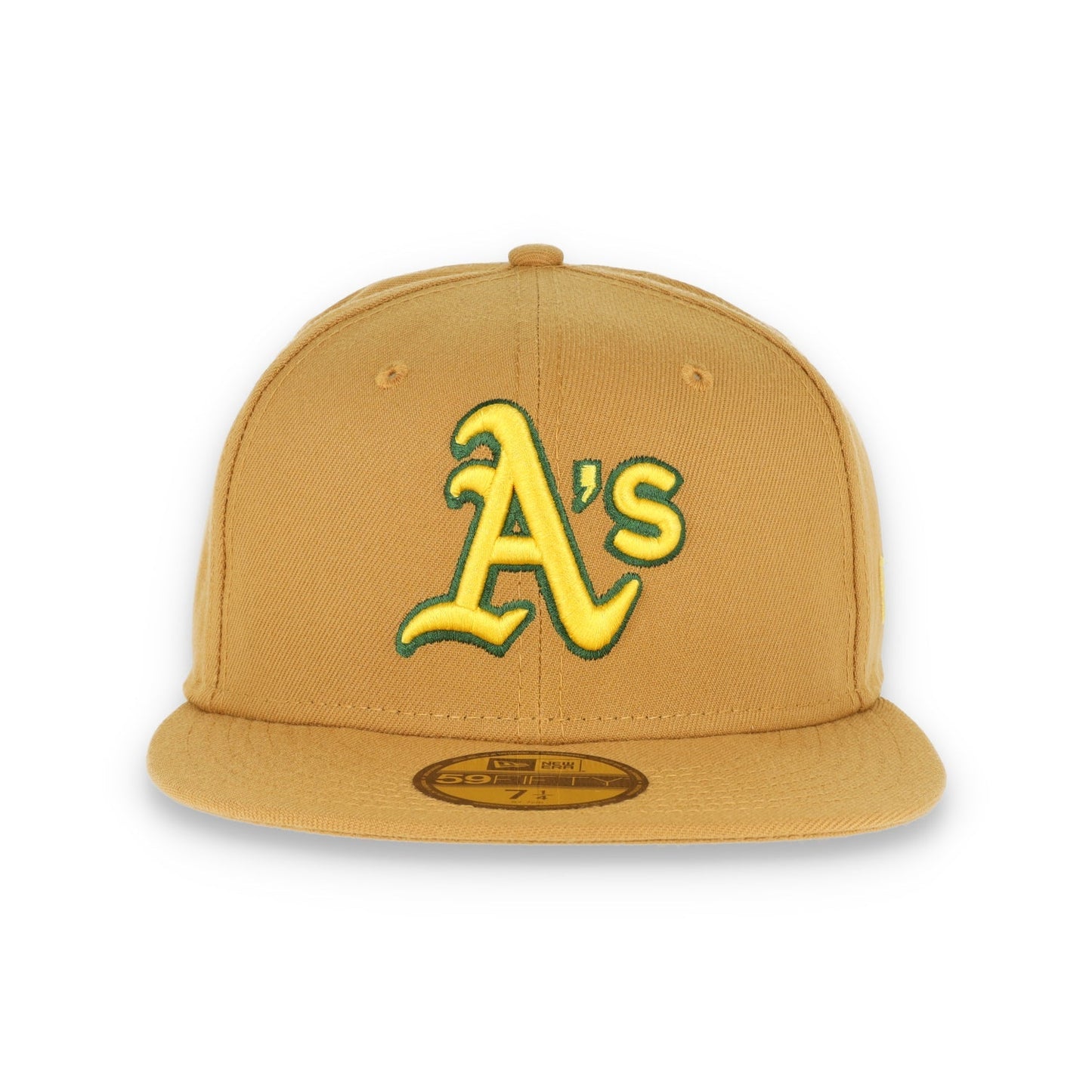 Oakland Athletics New Era 59Fifty Fitted Hat-Panama Tan