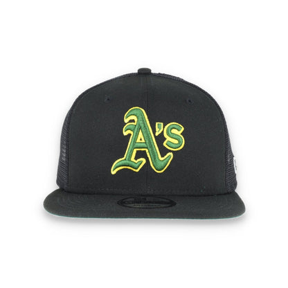 OAKLAND ATHLETICS NEW ERA TRUCKER 9FIFTY SNAPBACK ADJUSTABLE HAT-GRN/GOLD (Copy)