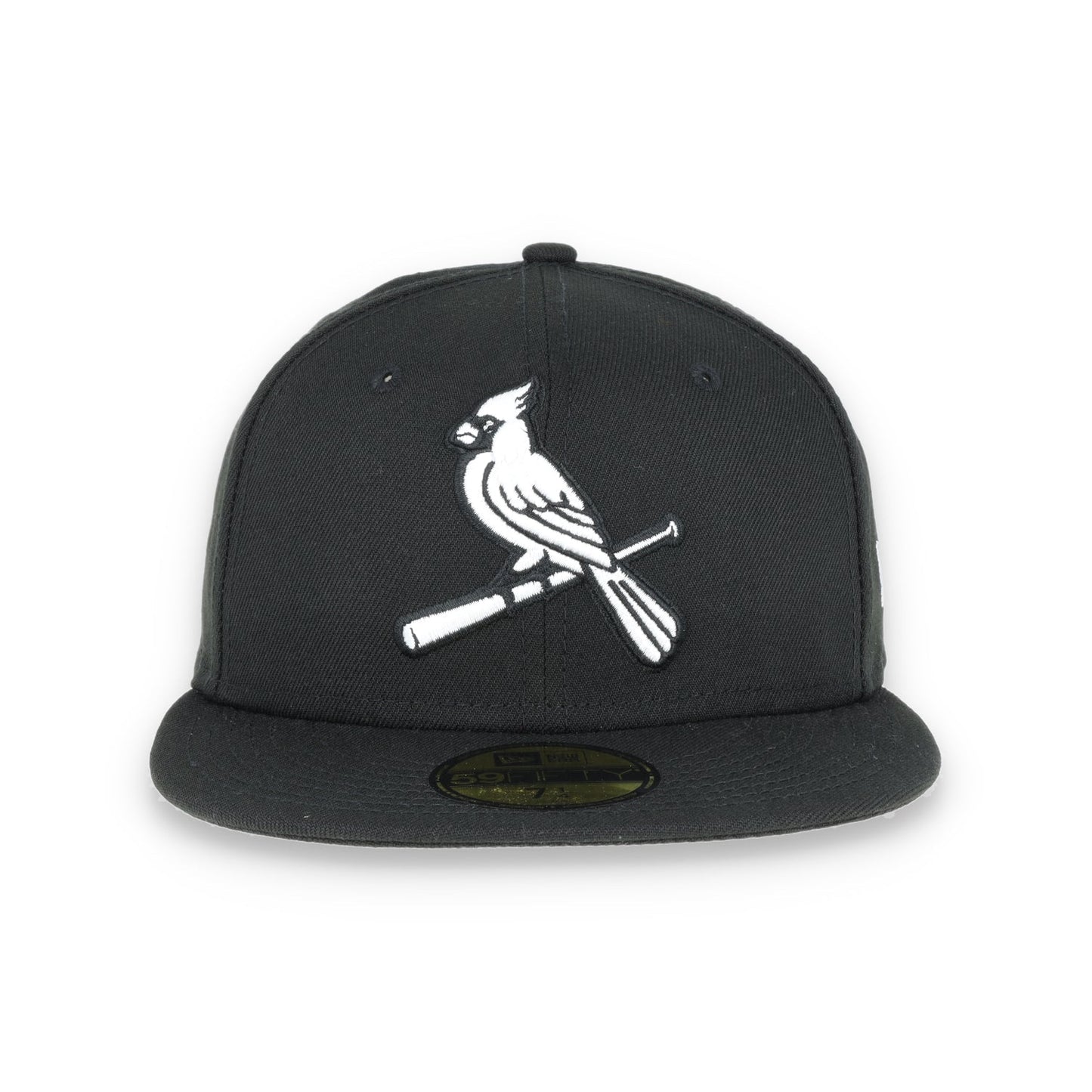 ST. LOUIS CARDINALS NEW ERA BASIC COLLECTION FITTED 59FIFTY-BLACK AND WHITE