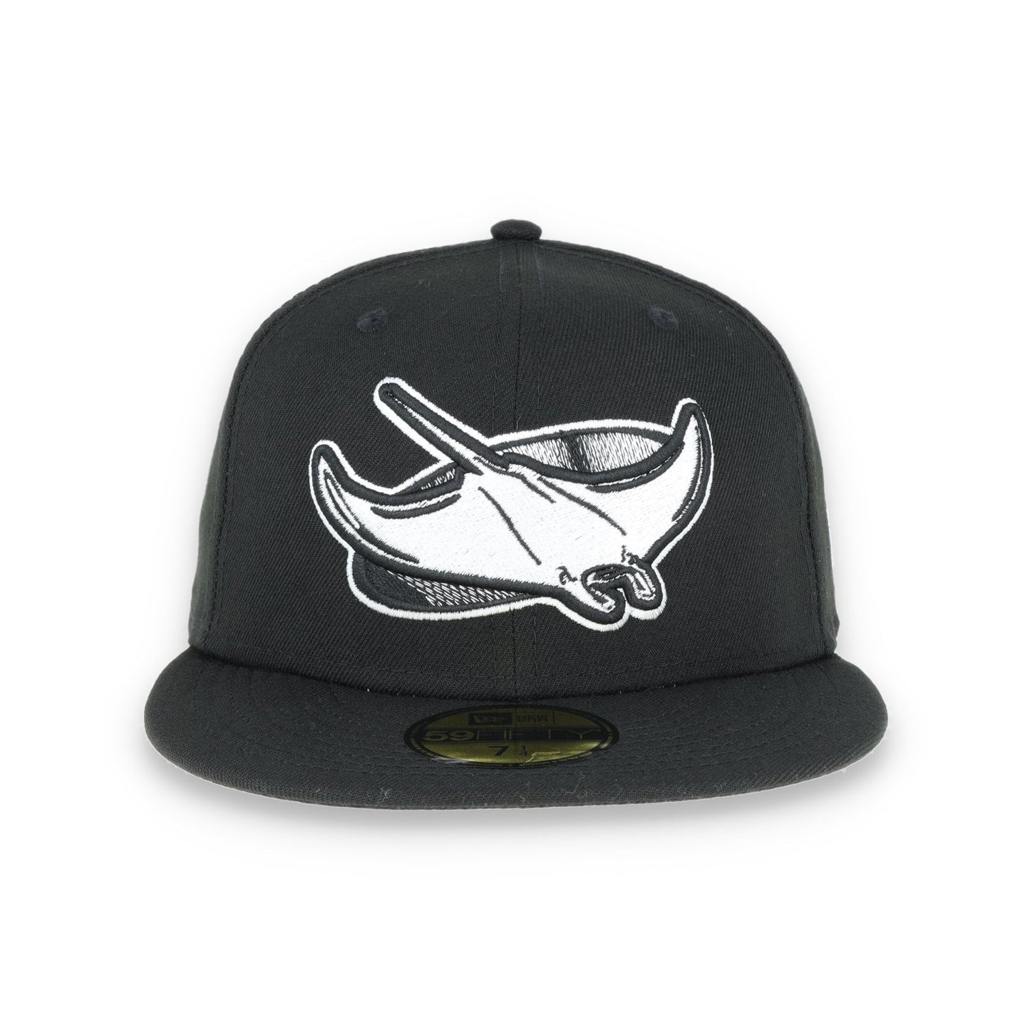 TAMPA BAY RAYS NEW ERA BASIC COLLECTION FITTED 59FIFTY-BLACK AND WHITE
