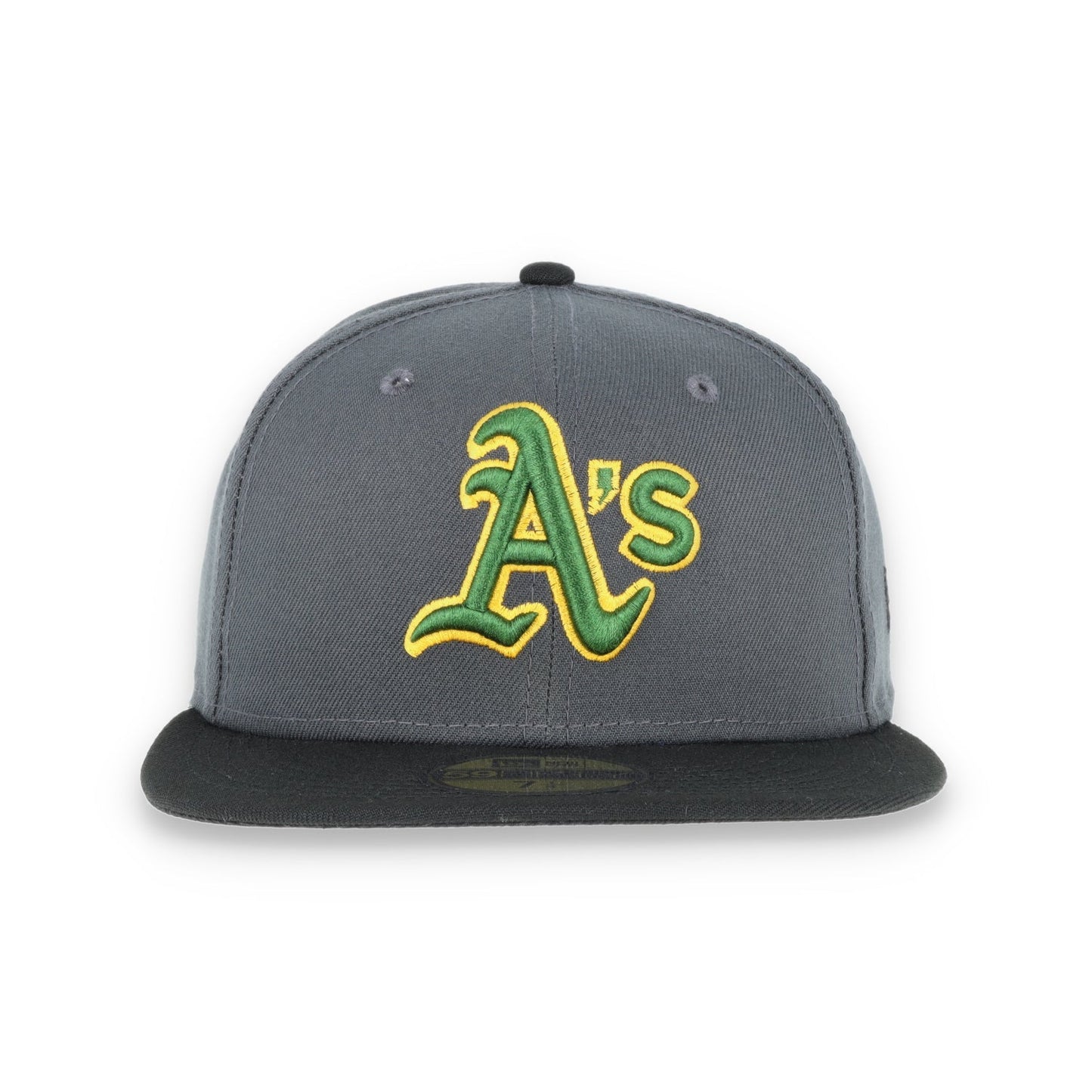 New Era Oakland Athletics 59Fifty Fitted Hat - Dark Grey/Black