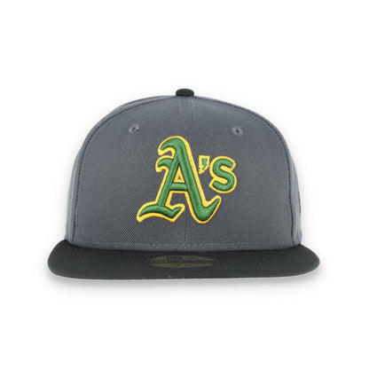New Era Oakland Athletics 59Fifty Fitted Hat - Dark Grey/Black
