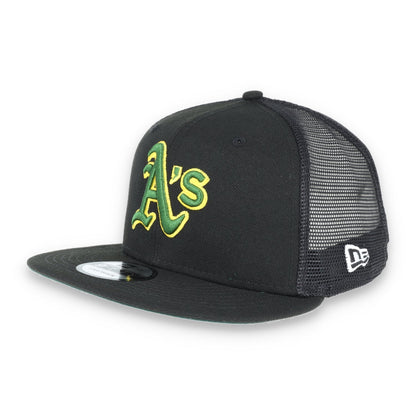 OAKLAND ATHLETICS NEW ERA TRUCKER 9FIFTY SNAPBACK ADJUSTABLE HAT-GRN/GOLD (Copy)