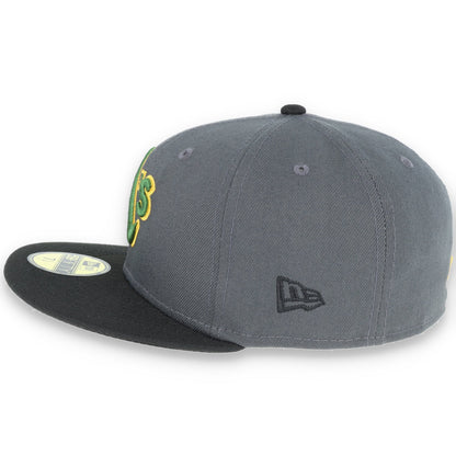 New Era Oakland Athletics 59Fifty Fitted Hat - Dark Grey/Black