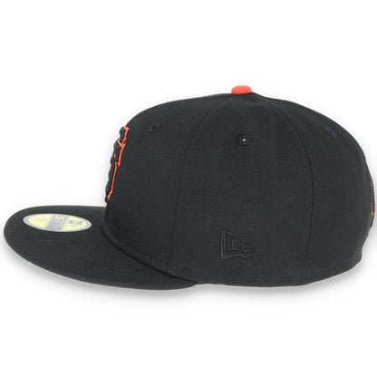 New Era San Francisco Giants Script BacK 59Fifty Fitted Hat - Black