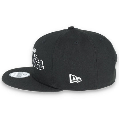 OAKLAND ATHLETICS NEW ERA SCRIPT 9FIFTY SNAPBACK-BLK/WHT