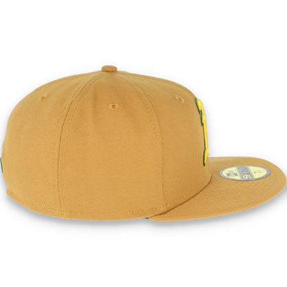 Oakland Athletics New Era 59Fifty Fitted Hat-Panama Tan