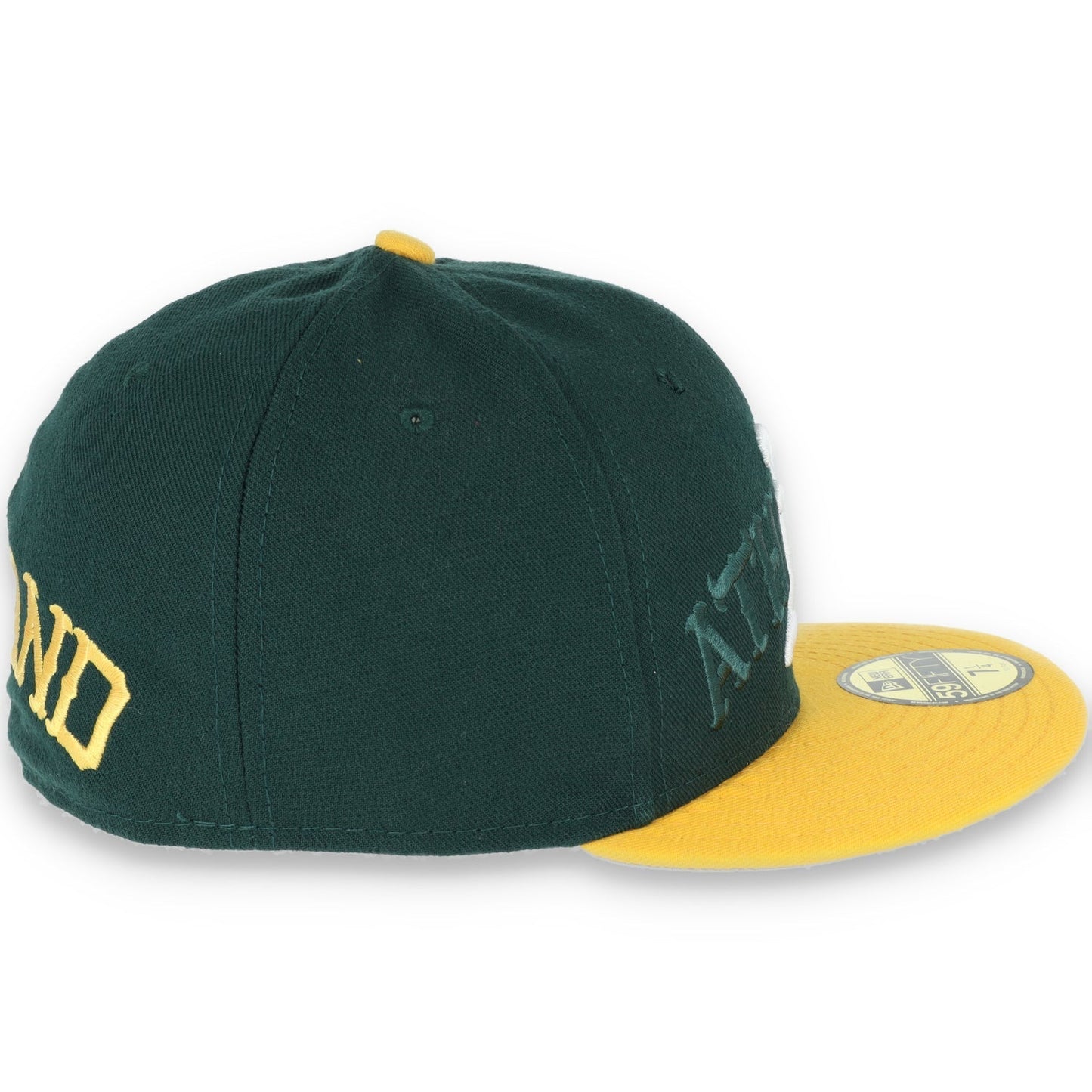 Oakland Athletics New Era 59Fifty Cap Old English Script-Green/Yellow