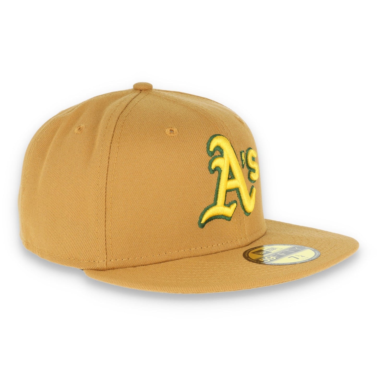 Oakland Athletics New Era 59Fifty Fitted Hat-Panama Tan